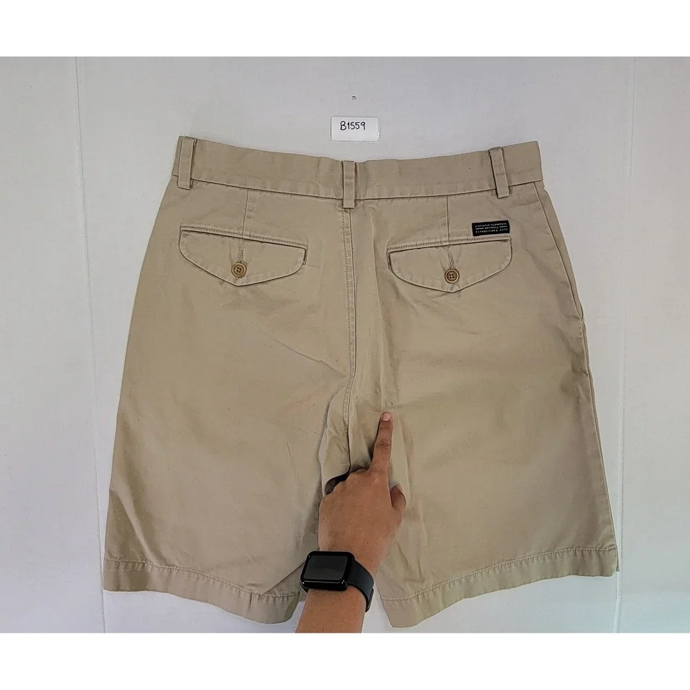 Banana Republic‎ Mens Khaki Chino Shorts Size 30 Flat Front Casual Summer